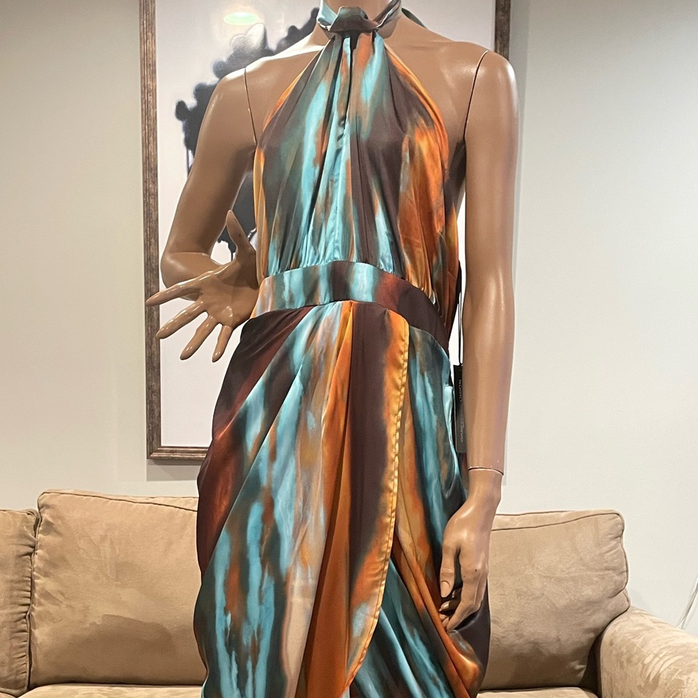 Gabrielle Union for NYCo halter neck dress
